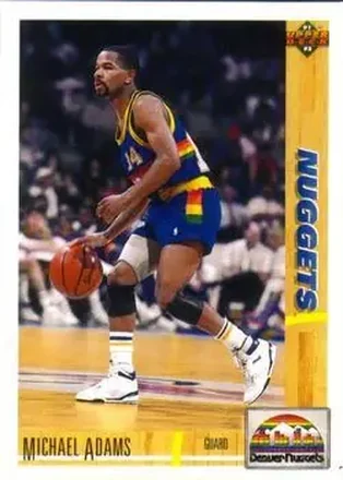 1991-92 Upper Deck #43 - Michael Adams - Denver Nuggets 1991-92 Upper Deck #43 - Michael Adams - Denver Nuggets