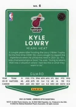 Back of Kyle Lowry