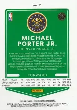 Back of Michael Porter Jr.