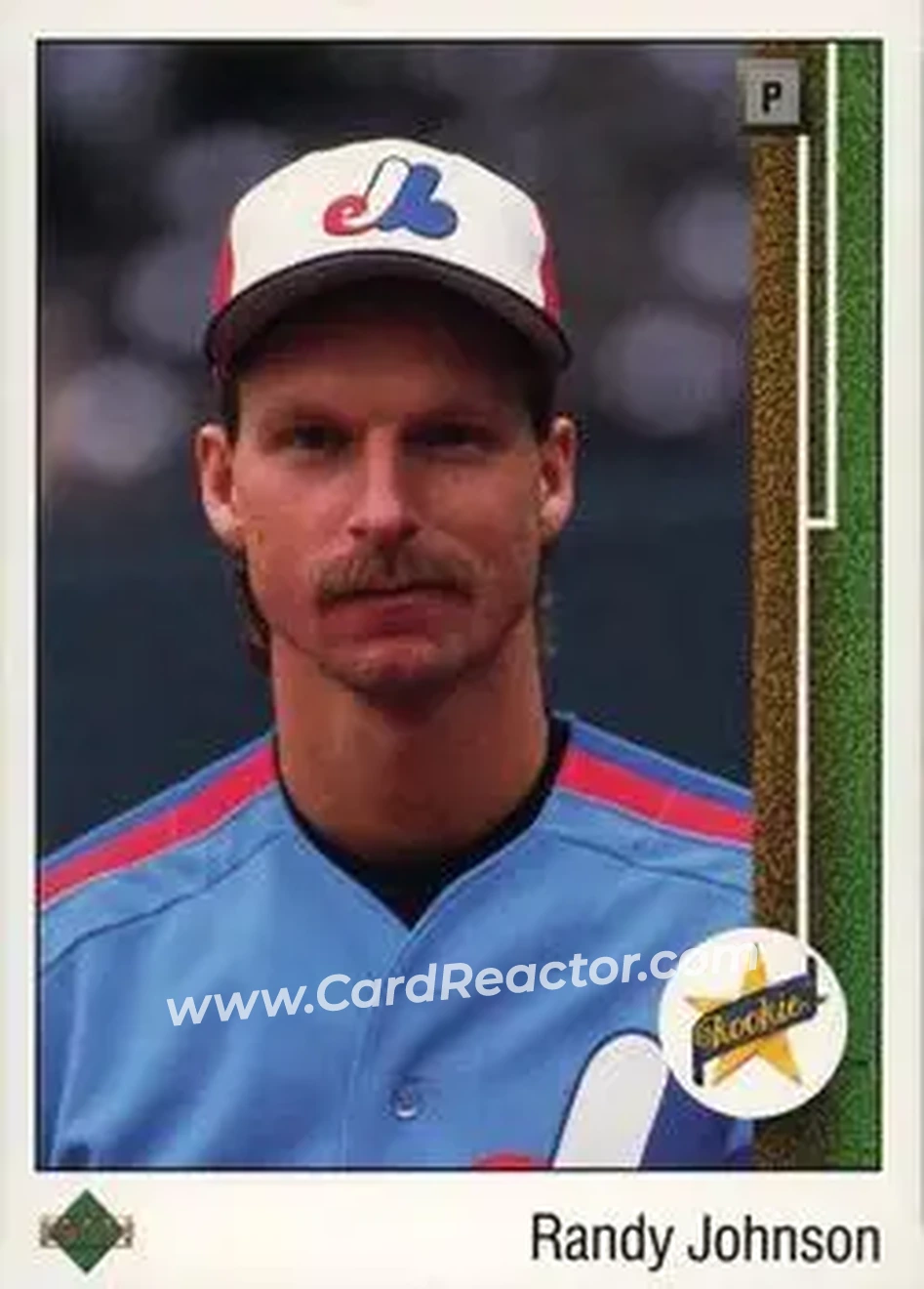 1989 Upper Deck #25 - Randy Johnson - Montreal Expos - Front 1989 Upper Deck #25 - Randy Johnson - Montreal Expos - Front