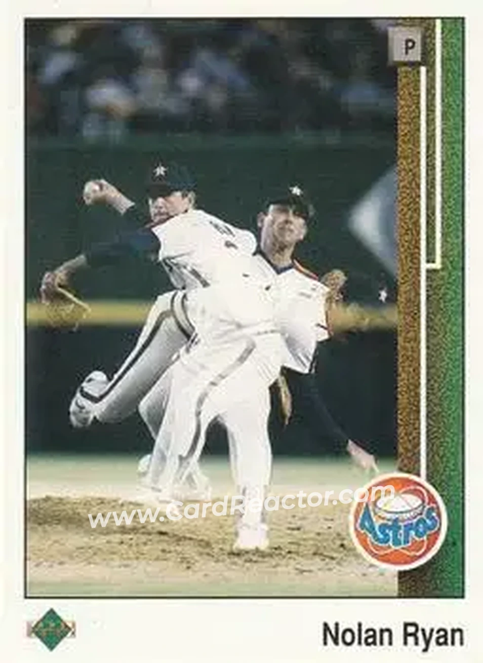 1989 Upper Deck #145 - Nolan Ryan - Houston Astros - Front 1989 Upper Deck #145 - Nolan Ryan - Houston Astros - Front