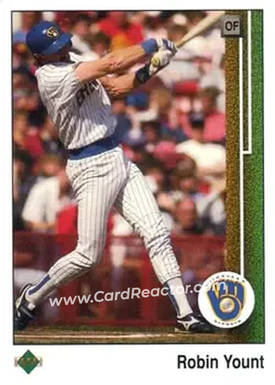 1989 Upper Deck #285 - Robin Yount - Milwaukee Brewers - Front