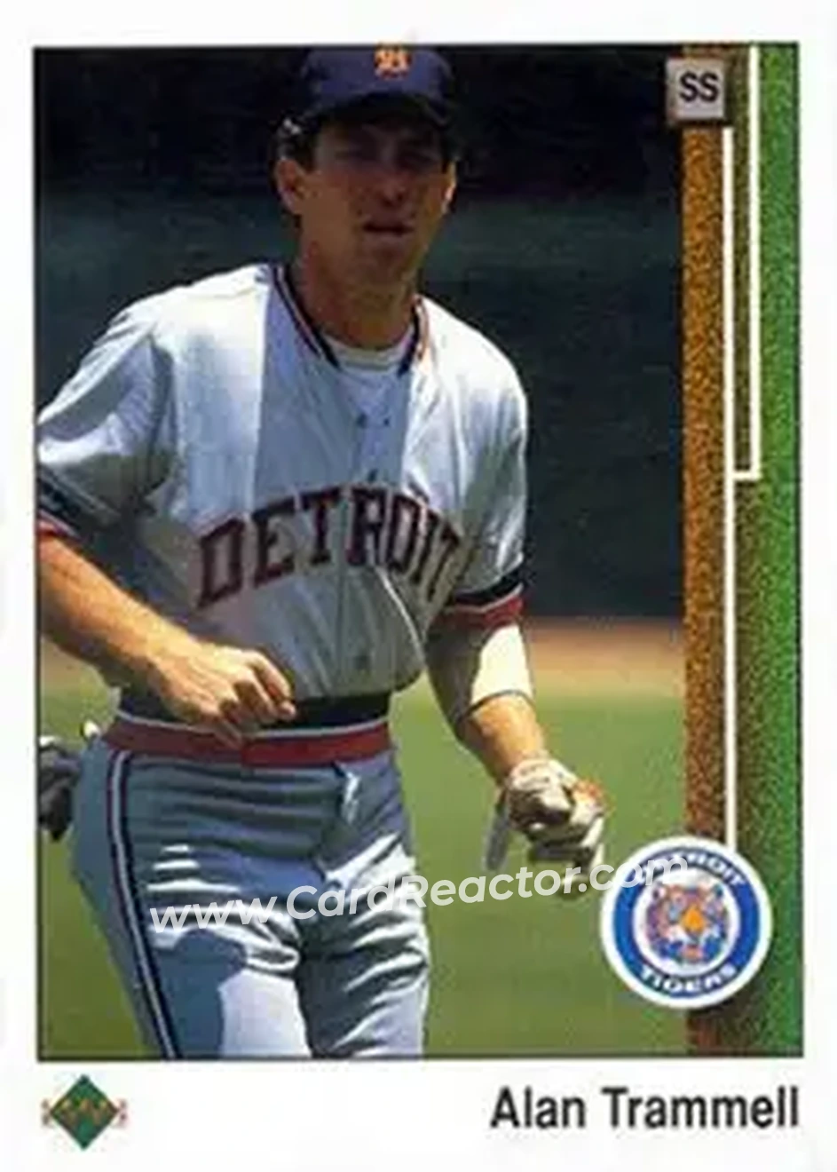1989 Upper Deck #290 - Alan Trammell - Detroit Tigers - Front