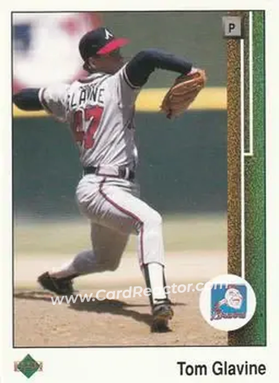 1989 Upper Deck #360 - Tom Glavine - Atlanta Braves - Front