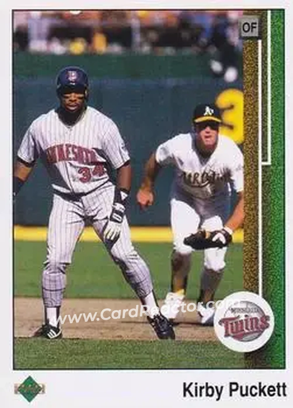 1989 Upper Deck #376 - Kirby Puckett - Minnesota Twins - Front