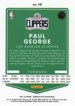 Back of Paul George