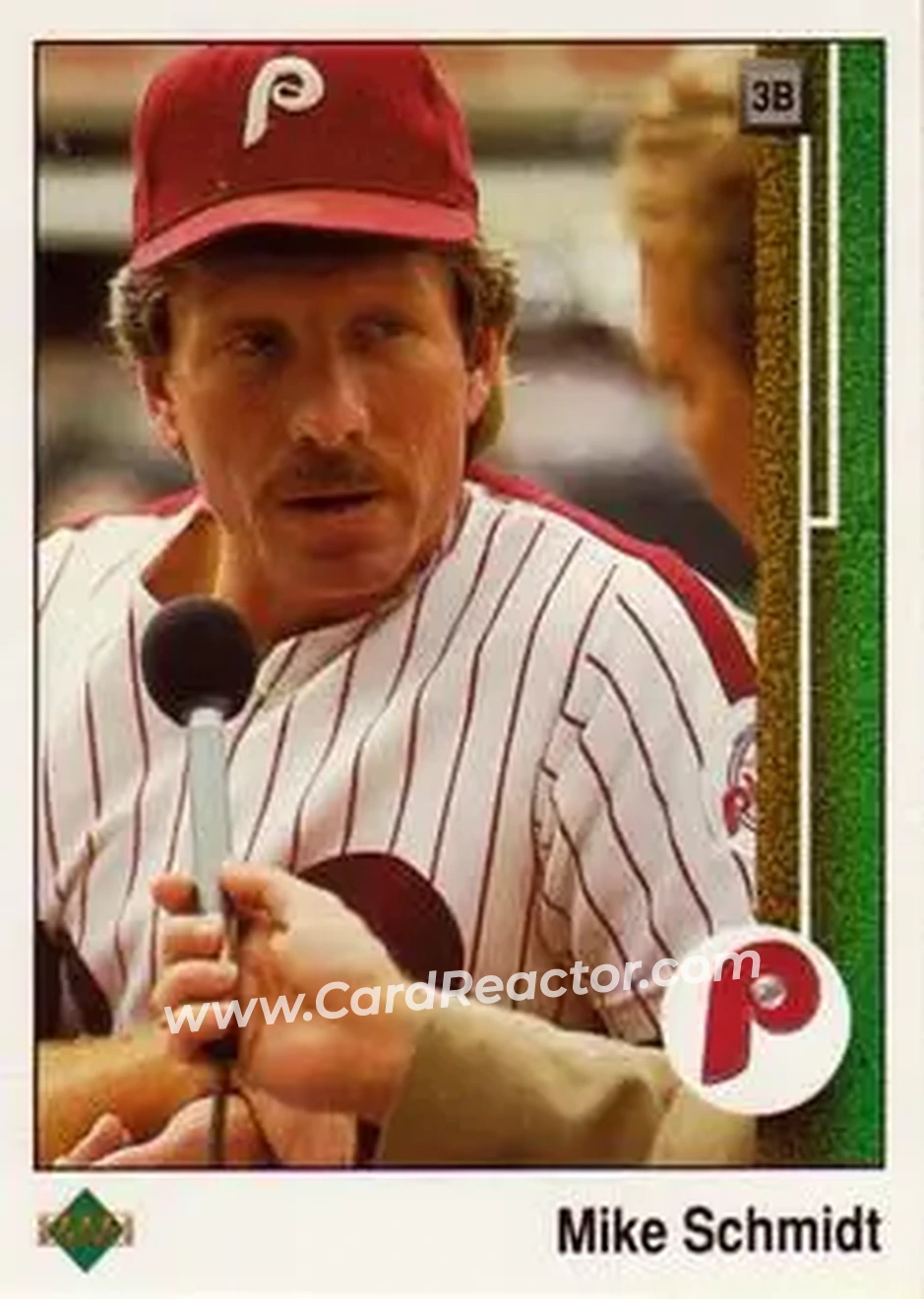 1989 Upper Deck #406 - Mike Schmidt - Philadelphia Phillies - Front 1989 Upper Deck #406 - Mike Schmidt - Philadelphia Phillies - Front