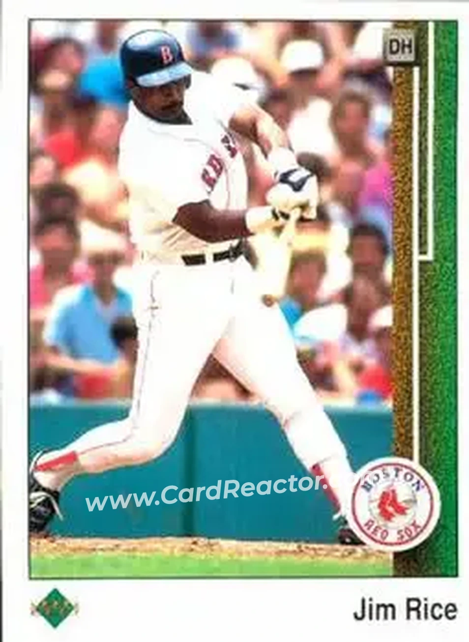1989 Upper Deck #413 - Jim Rice - Boston Red Sox - Front
