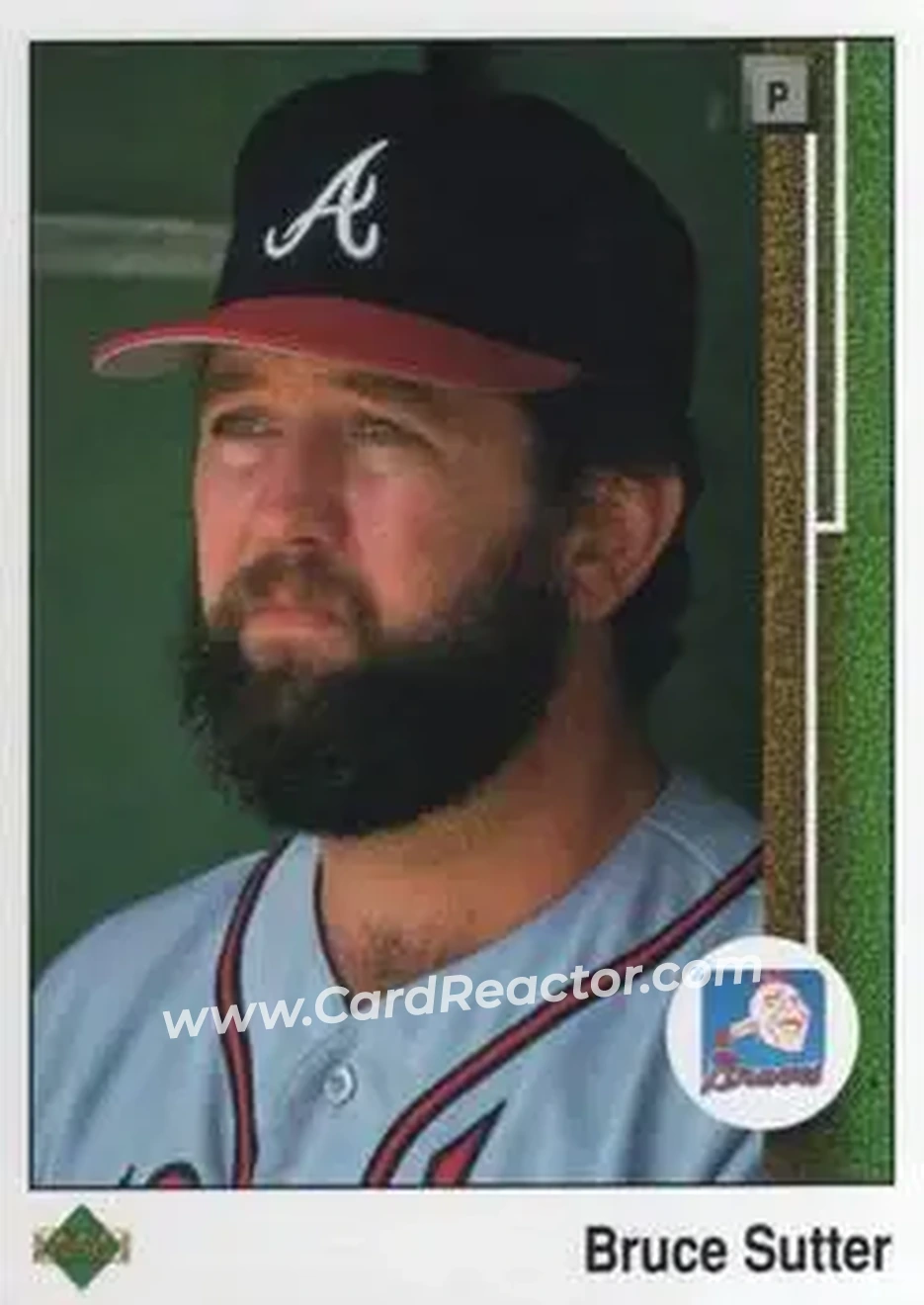 1989 Upper Deck #414 - Bruce Sutter - Atlanta Braves - Front 1989 Upper Deck #414 - Bruce Sutter - Atlanta Braves - Front