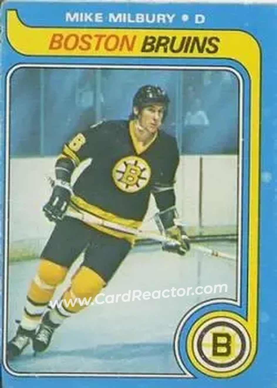 1979-80 O-Pee-Chee #114 - Mike Milbury - Boston Bruins - Front 1979-80 O-Pee-Chee #114 - Mike Milbury - Boston Bruins - Front