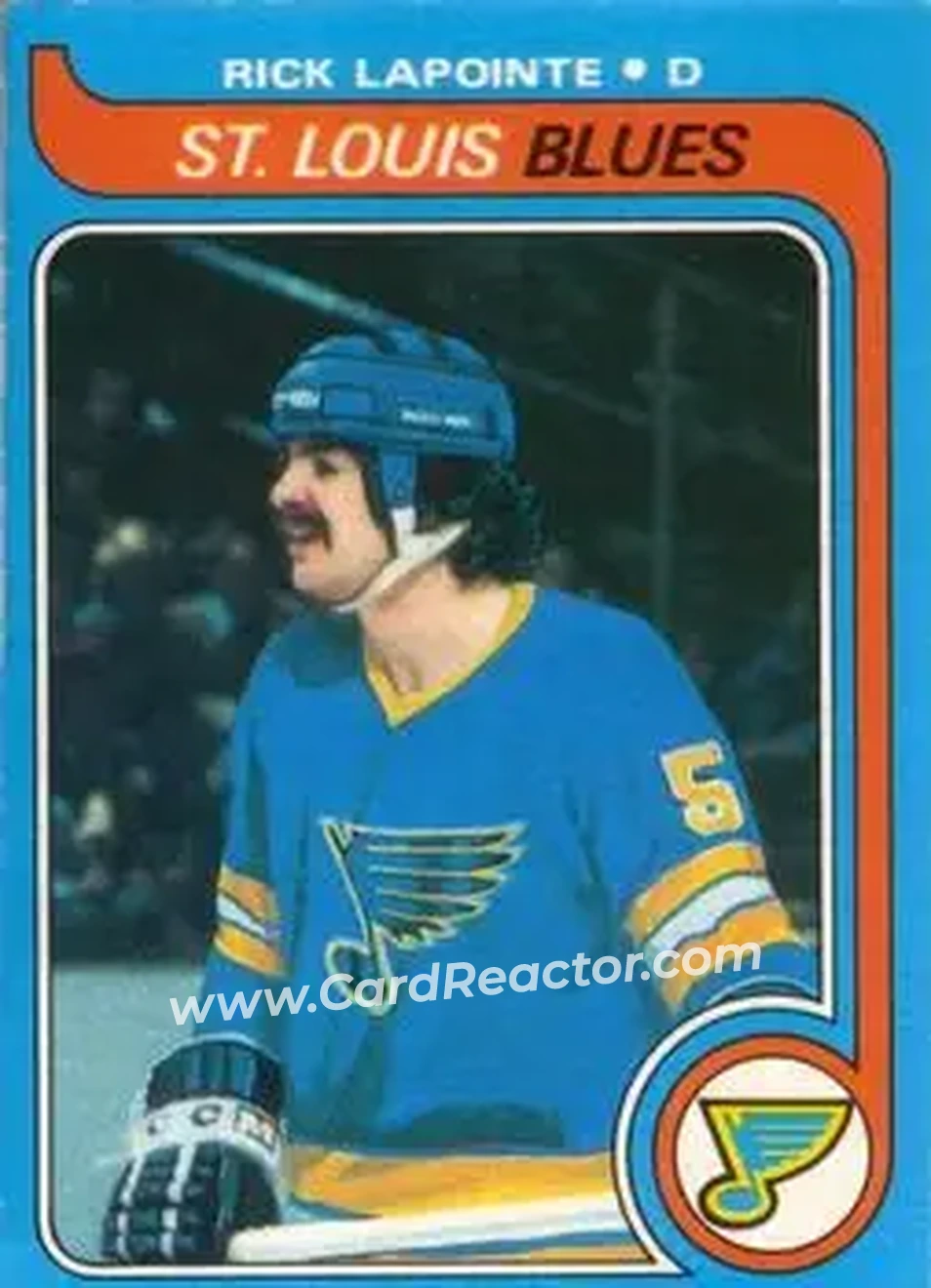 1979-80 O-Pee-Chee #121 - Rick Lapointe - St. Louis Blues - Front 1979-80 O-Pee-Chee #121 - Rick Lapointe - St. Louis Blues - Front
