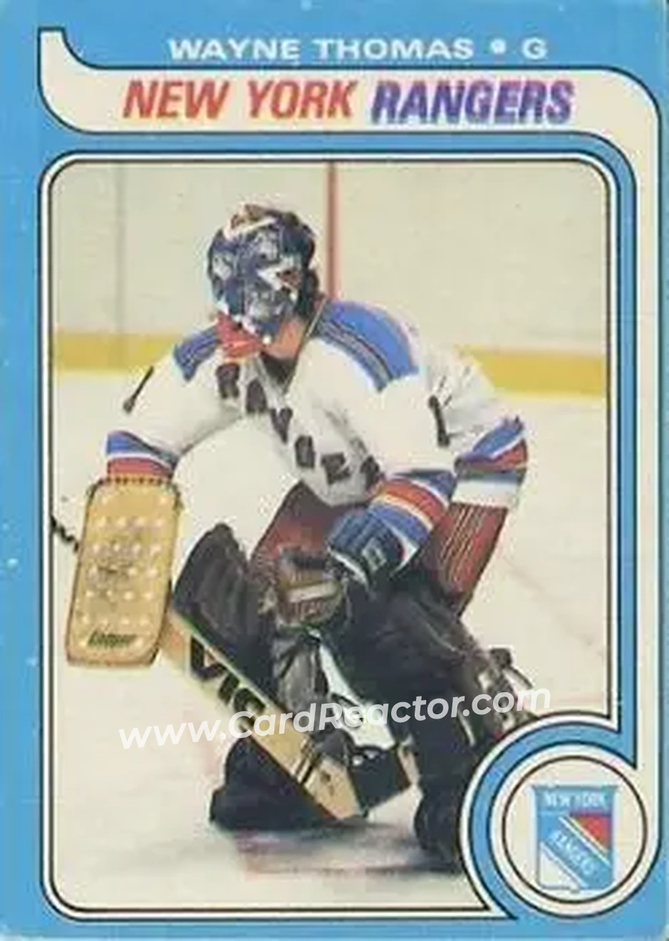 1979-80 O-Pee-Chee #126 - Wayne Thomas - New York Rangers - Front 1979-80 O-Pee-Chee #126 - Wayne Thomas - New York Rangers - Front