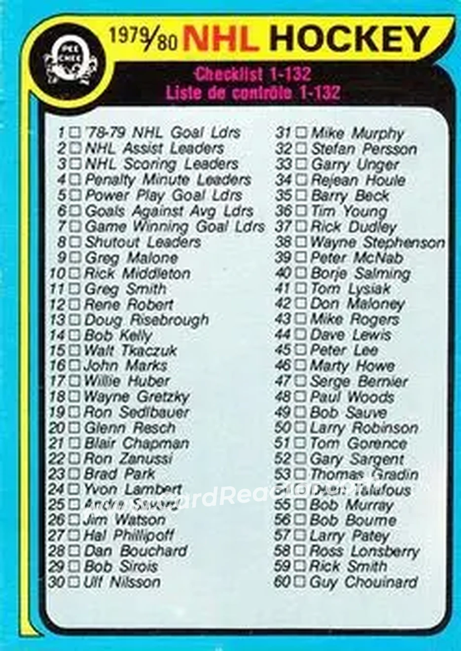 1979-80 O-Pee-Chee #131 - Card #131 - Front