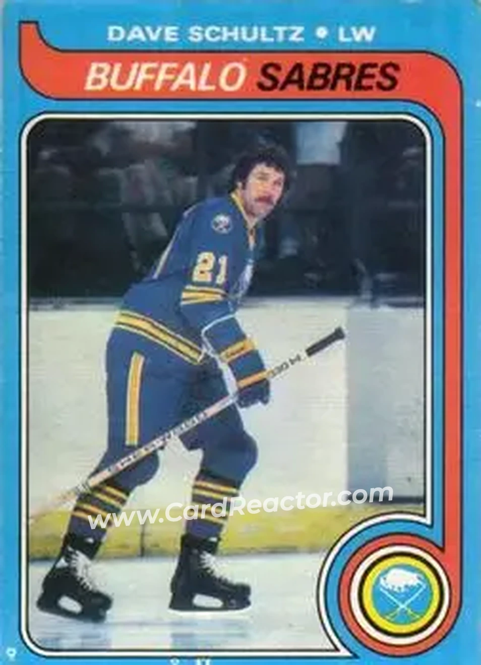 1979-80 O-Pee-Chee #134 - Dave Schultz - Buffalo Sabres - Front 1979-80 O-Pee-Chee #134 - Dave Schultz - Buffalo Sabres - Front