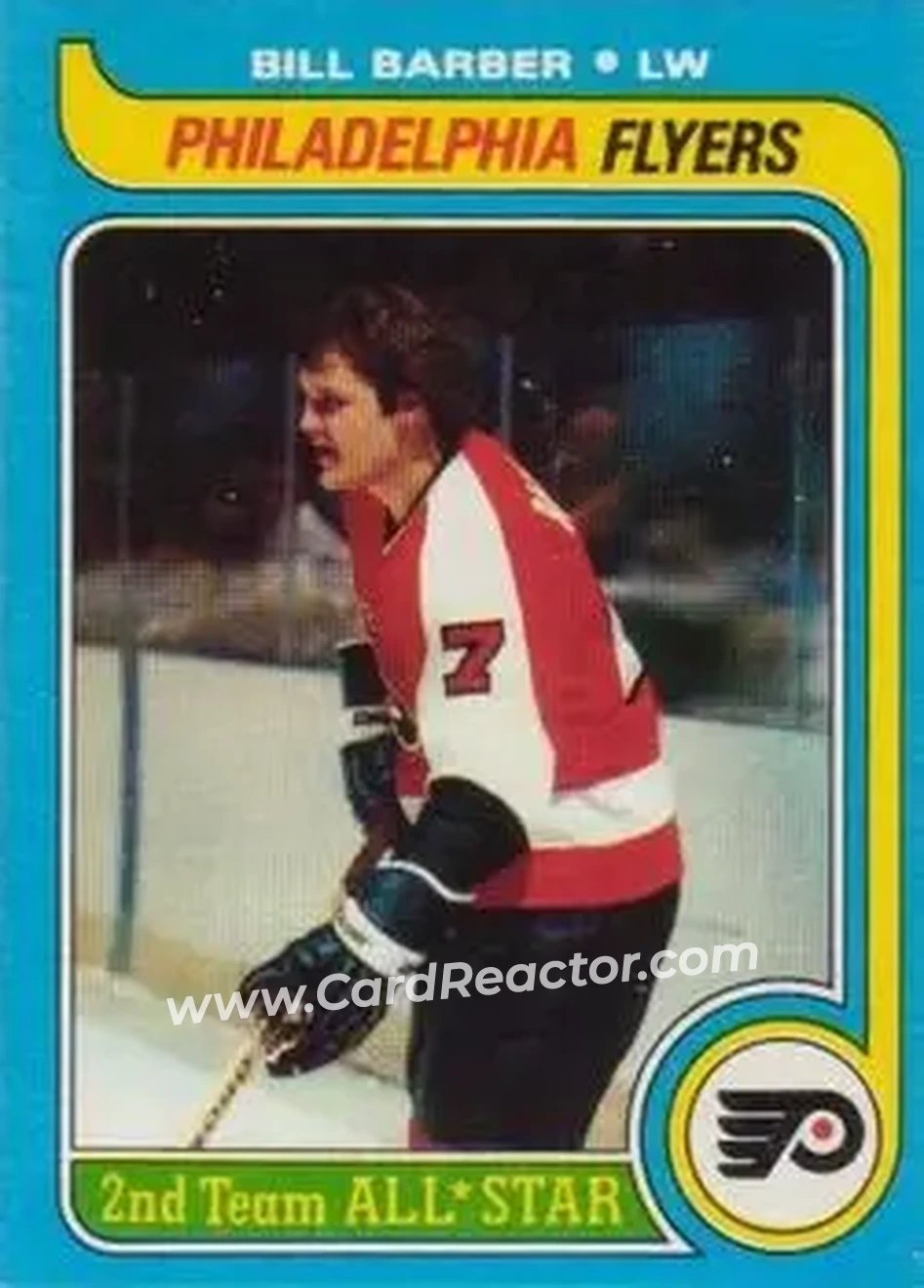 1979-80 O-Pee-Chee #140 - Bill Barber - Philadelphia Flyers - Front