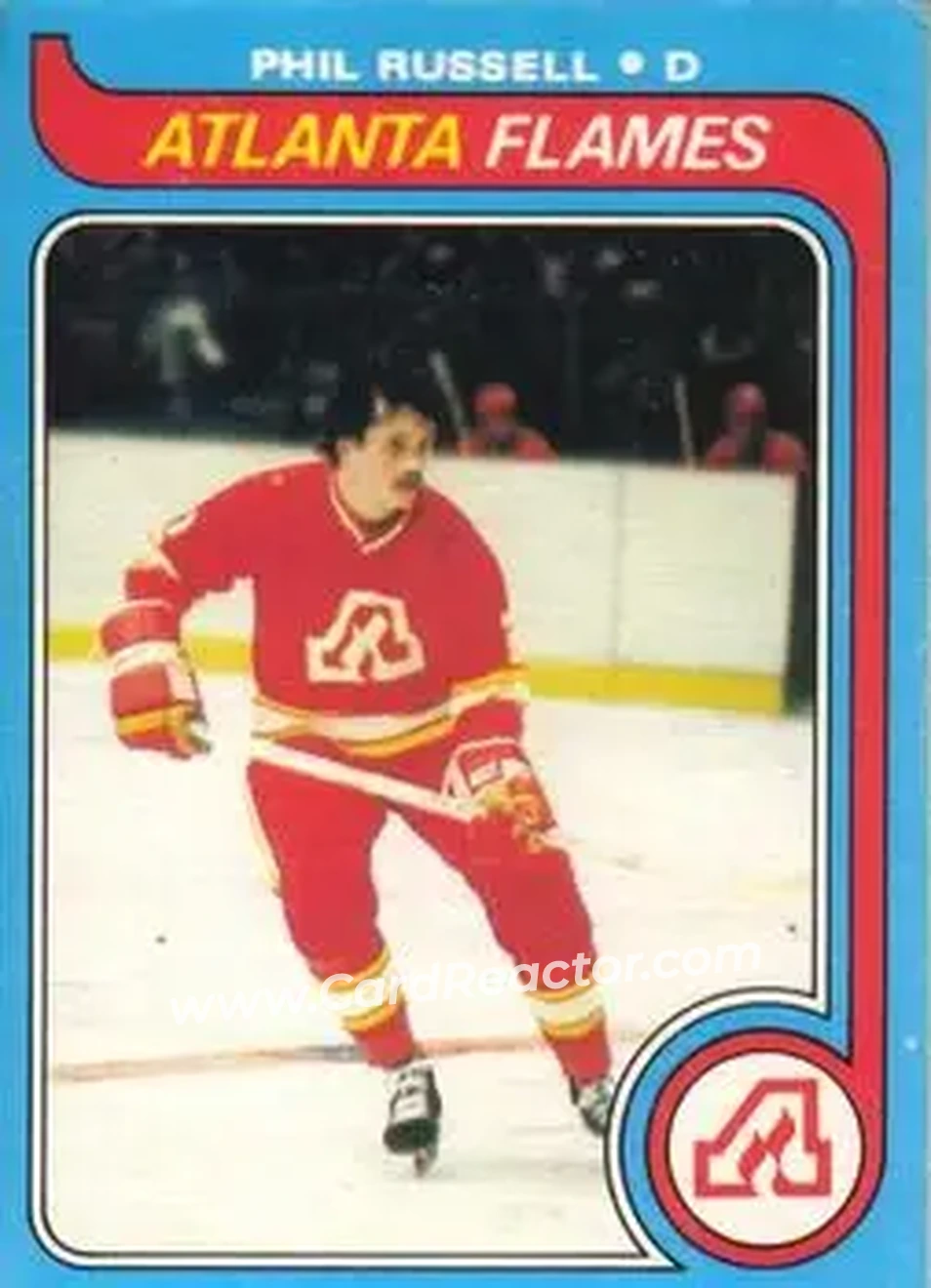 1979-80 O-Pee-Chee #143 - Phil Russell - Atlanta Flames - Front