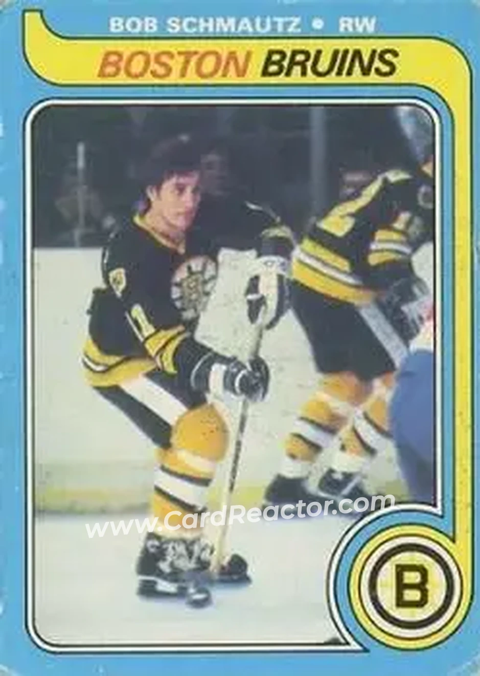 1979-80 O-Pee-Chee #144 - Bobby Schmautz - Boston Bruins - Front