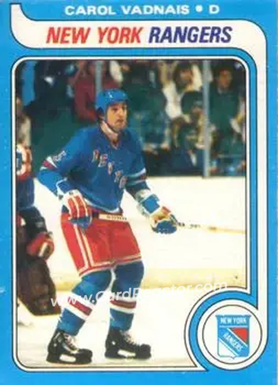 1979-80 O-Pee-Chee #145 - Carol Vadnais - New York Rangers - Front