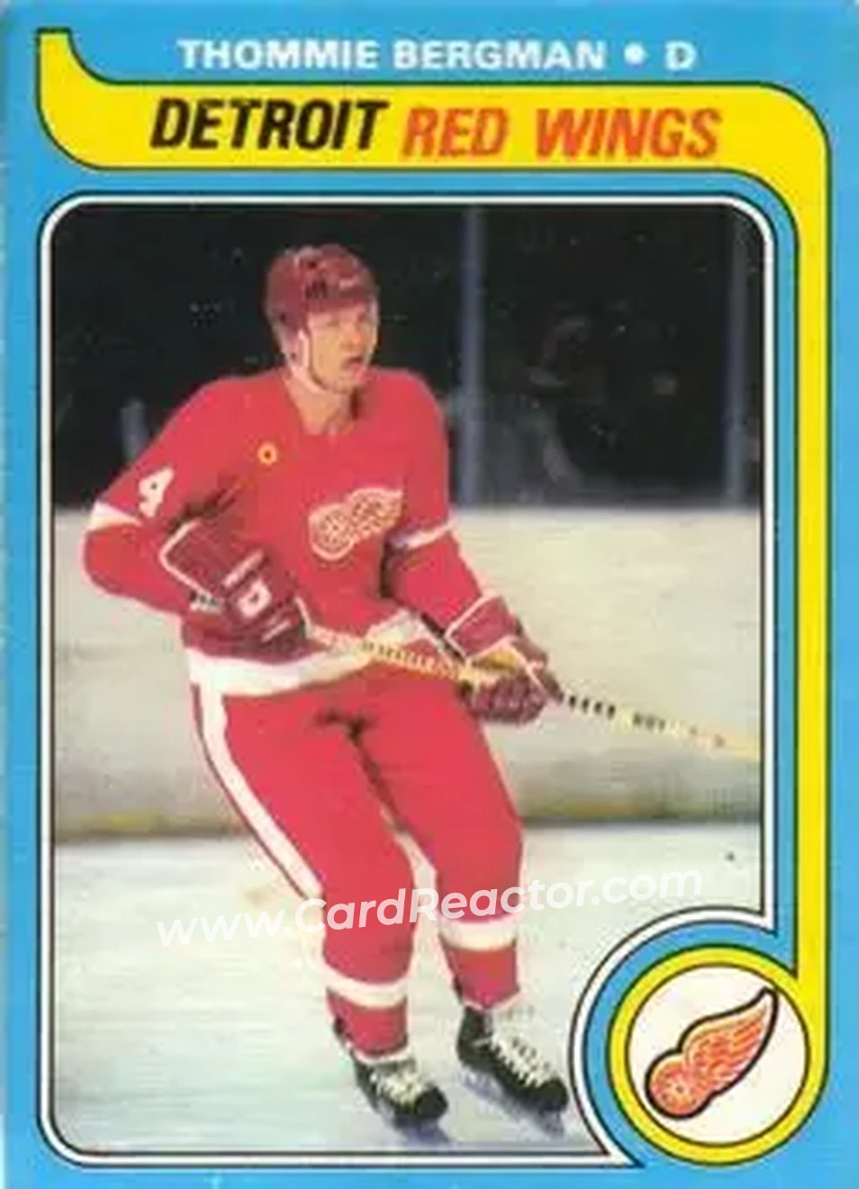 1979-80 O-Pee-Chee #148 - Thommie Bergman - Detroit Red Wings - Front
