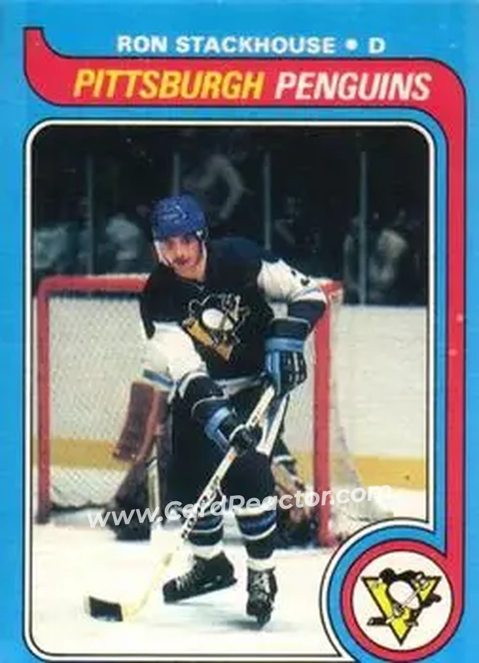 1979-80 O-Pee-Chee #154 - Ron Stackhouse - Pittsburgh Penguins - Front 1979-80 O-Pee-Chee #154 - Ron Stackhouse - Pittsburgh Penguins - Front
