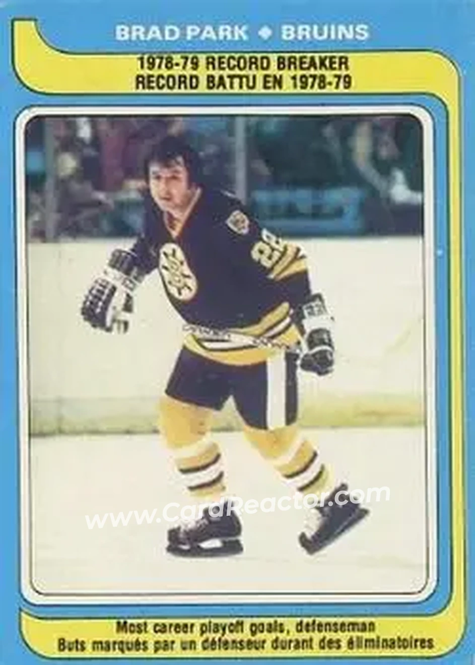 1979-80 O-Pee-Chee #164 - Brad Park - Boston Bruins - Front 1979-80 O-Pee-Chee #164 - Brad Park - Boston Bruins - Front
