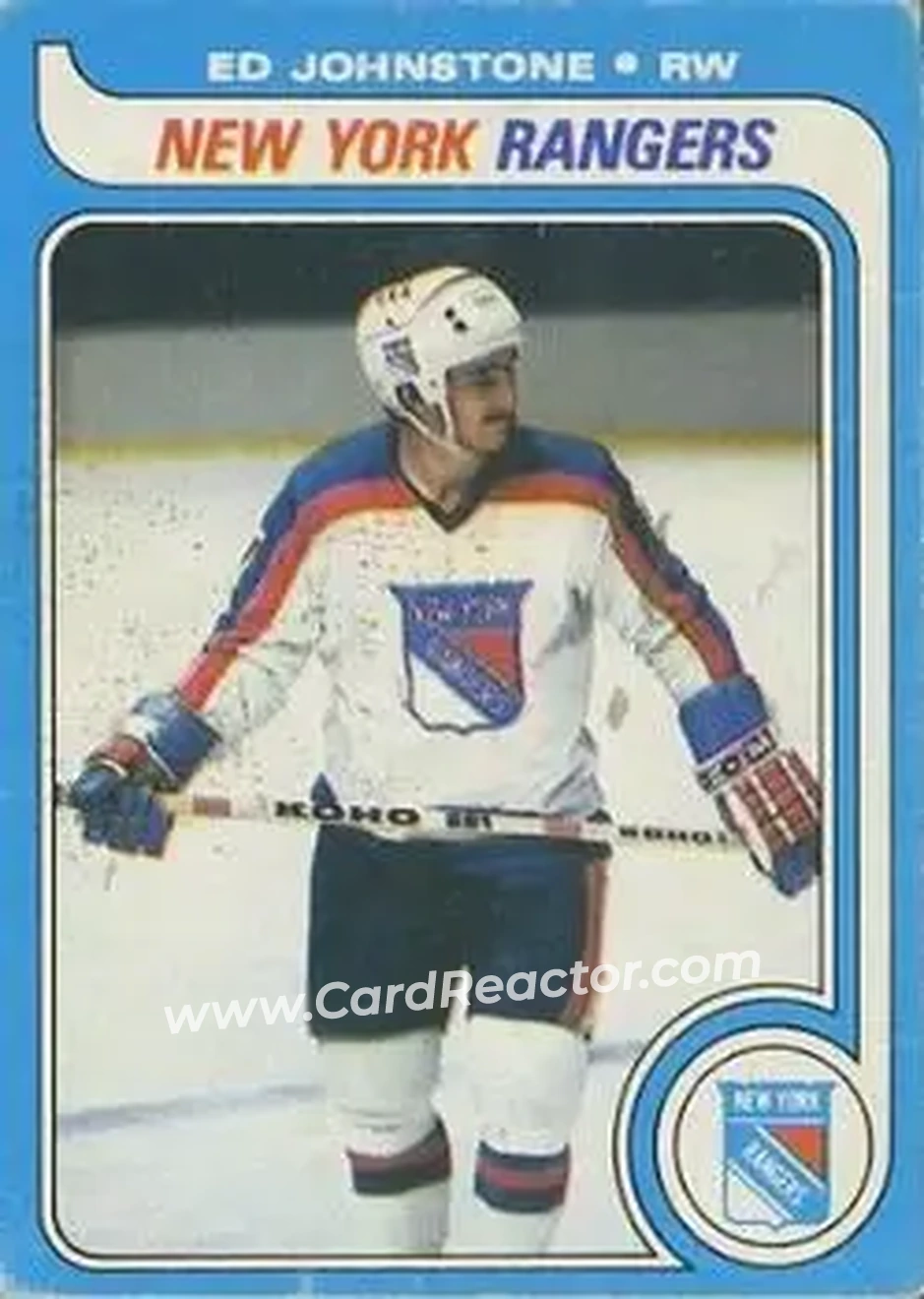 1979-80 O-Pee-Chee #179 - Ed Johnstone - New York Rangers - Front 1979-80 O-Pee-Chee #179 - Ed Johnstone - New York Rangers - Front