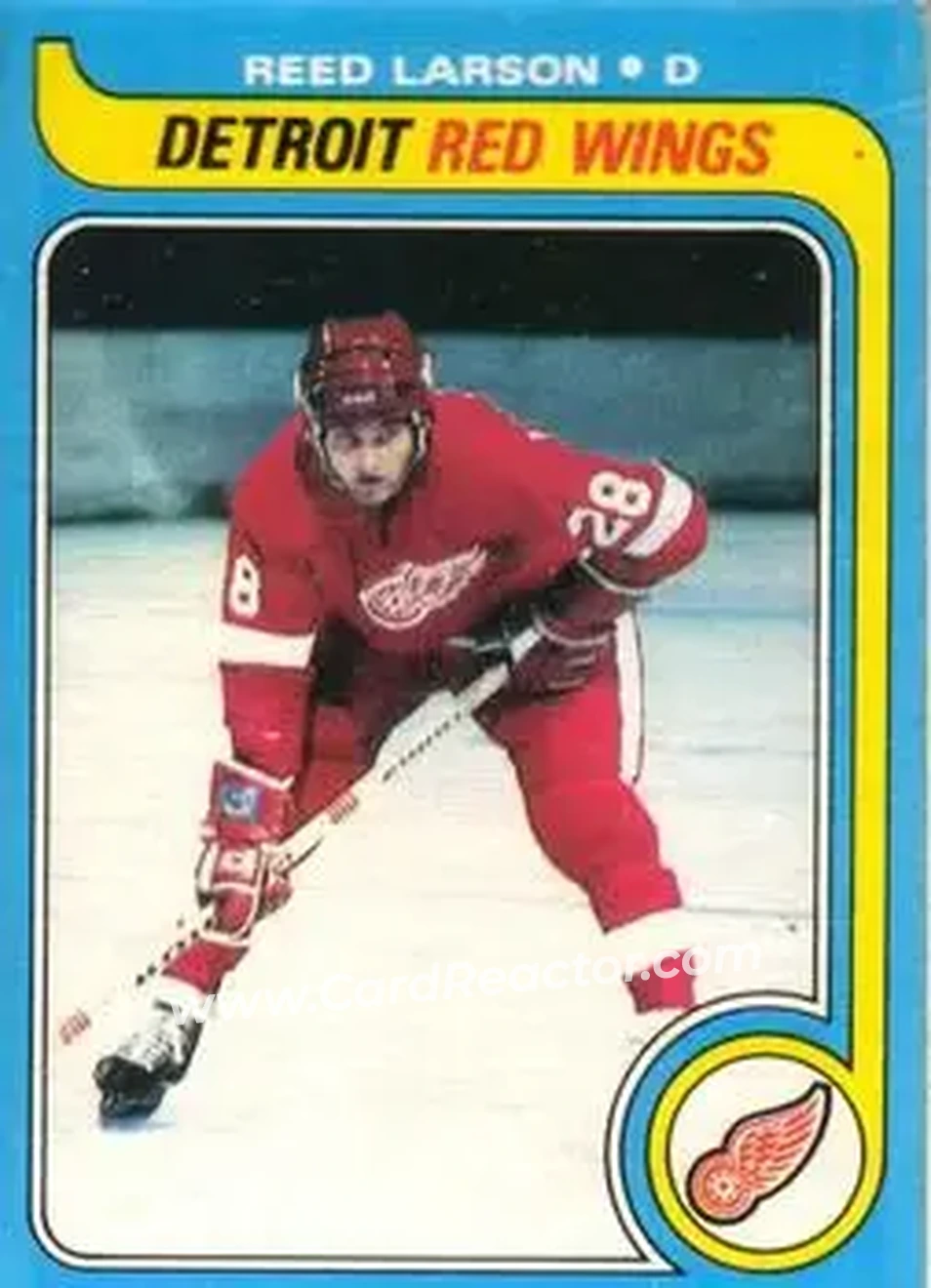 1979-80 O-Pee-Chee #213 - Reed Larson - Detroit Red Wings - Front