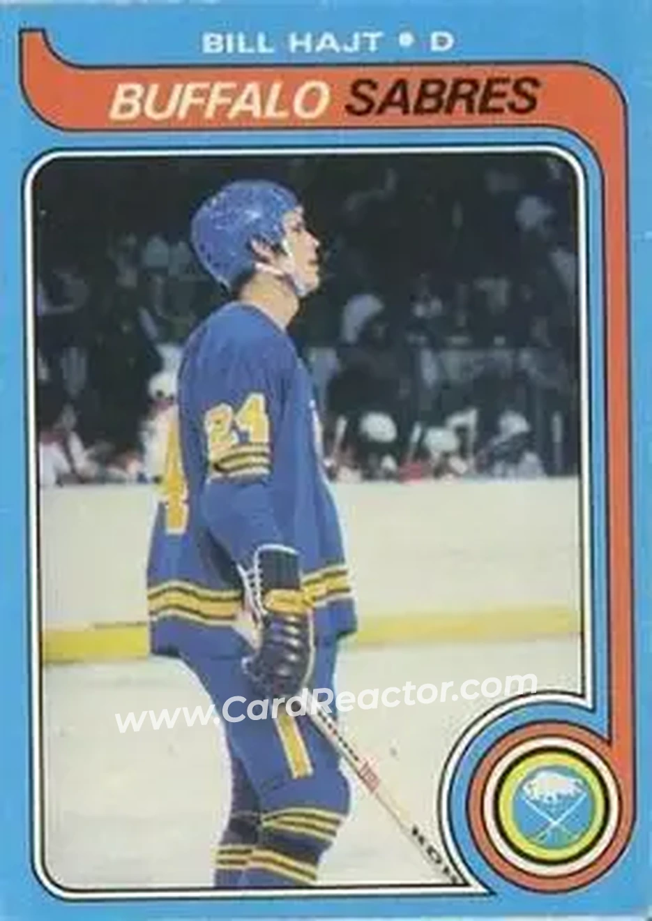 1979-80 O-Pee-Chee #221 - Bill Hajt - Buffalo Sabres - Front