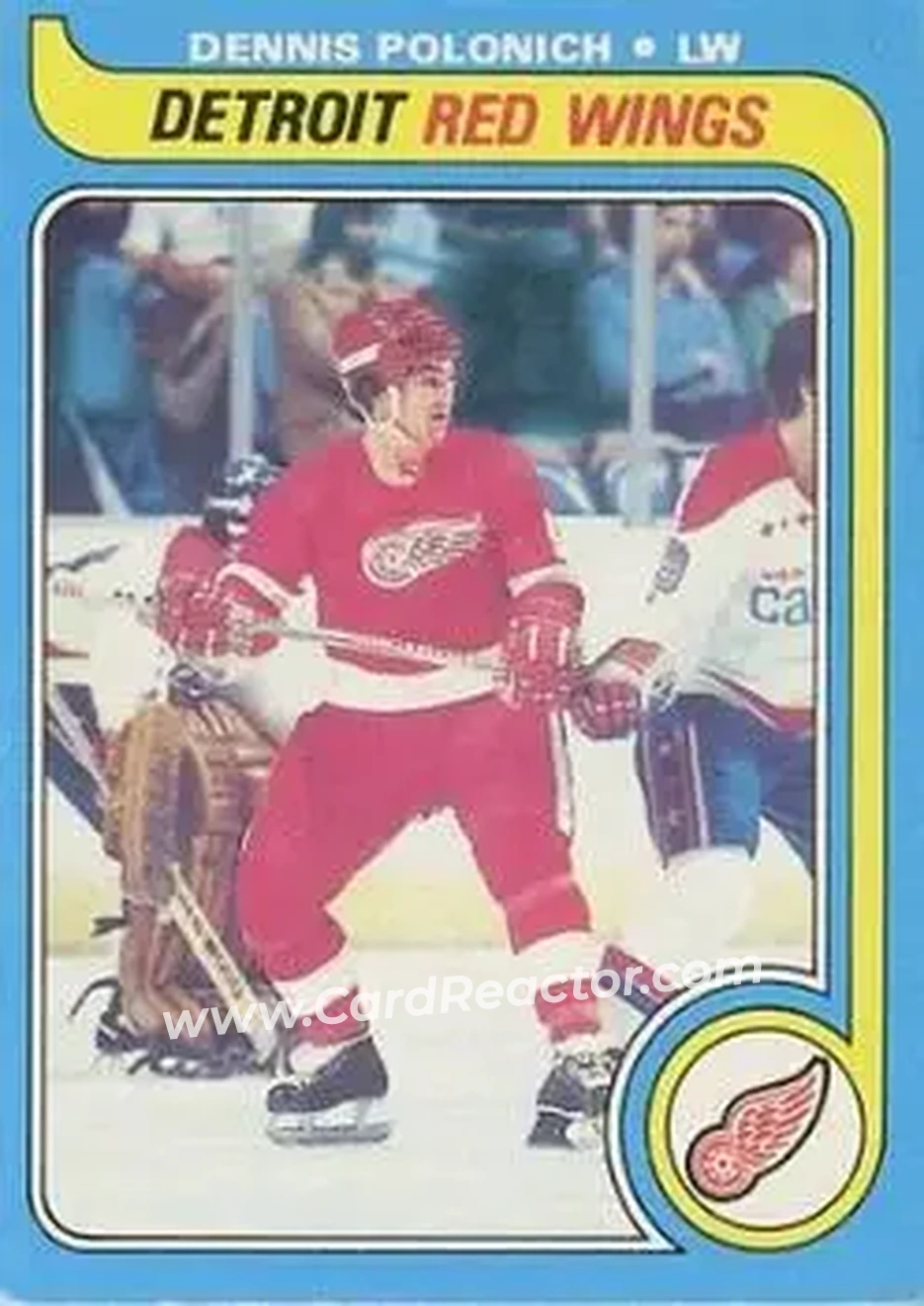 1979-80 O-Pee-Chee #224 - Dennis Polonich - Detroit Red Wings - Front