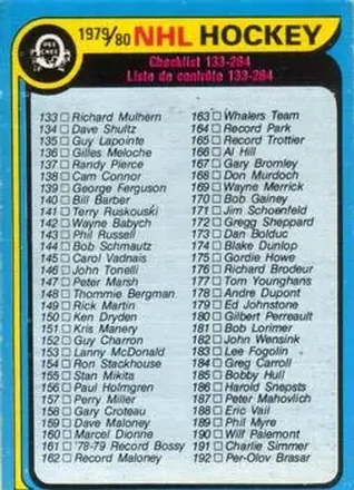 1979-80 O-Pee-Chee #237 - Card #237