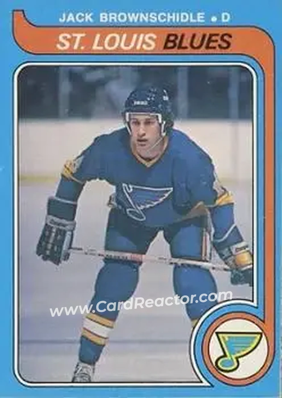 1979-80 O-Pee-Chee #278 - Jack Brownschidle - St. Louis Blues - Front