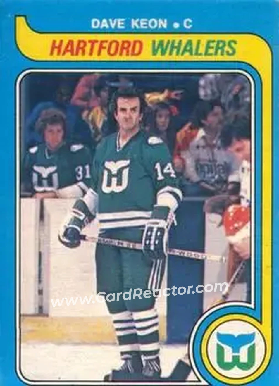 1979-80 O-Pee-Chee #279 - Dave Keon - Hartford Whalers - Front