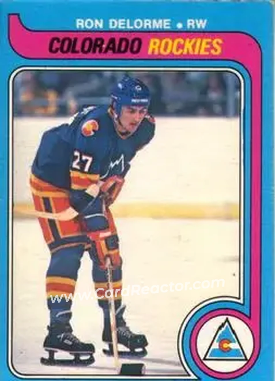 1979-80 O-Pee-Chee #284 - Ron Delorme - Colorado Rockies - Front