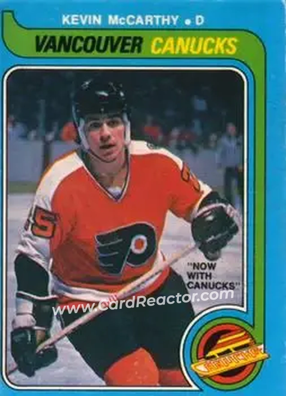 1979-80 O-Pee-Chee #287 - Kevin McCarthy - Vancouver Canucks - Front 1979-80 O-Pee-Chee #287 - Kevin McCarthy - Vancouver Canucks - Front