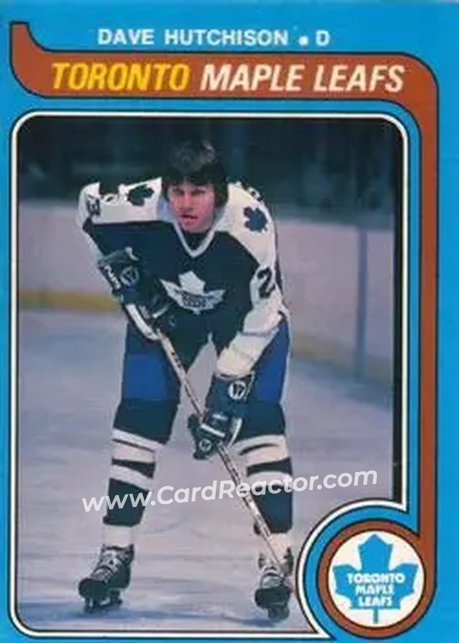 1979-80 O-Pee-Chee #302 - Dave Hutchison - Toronto Maple Leafs - Front