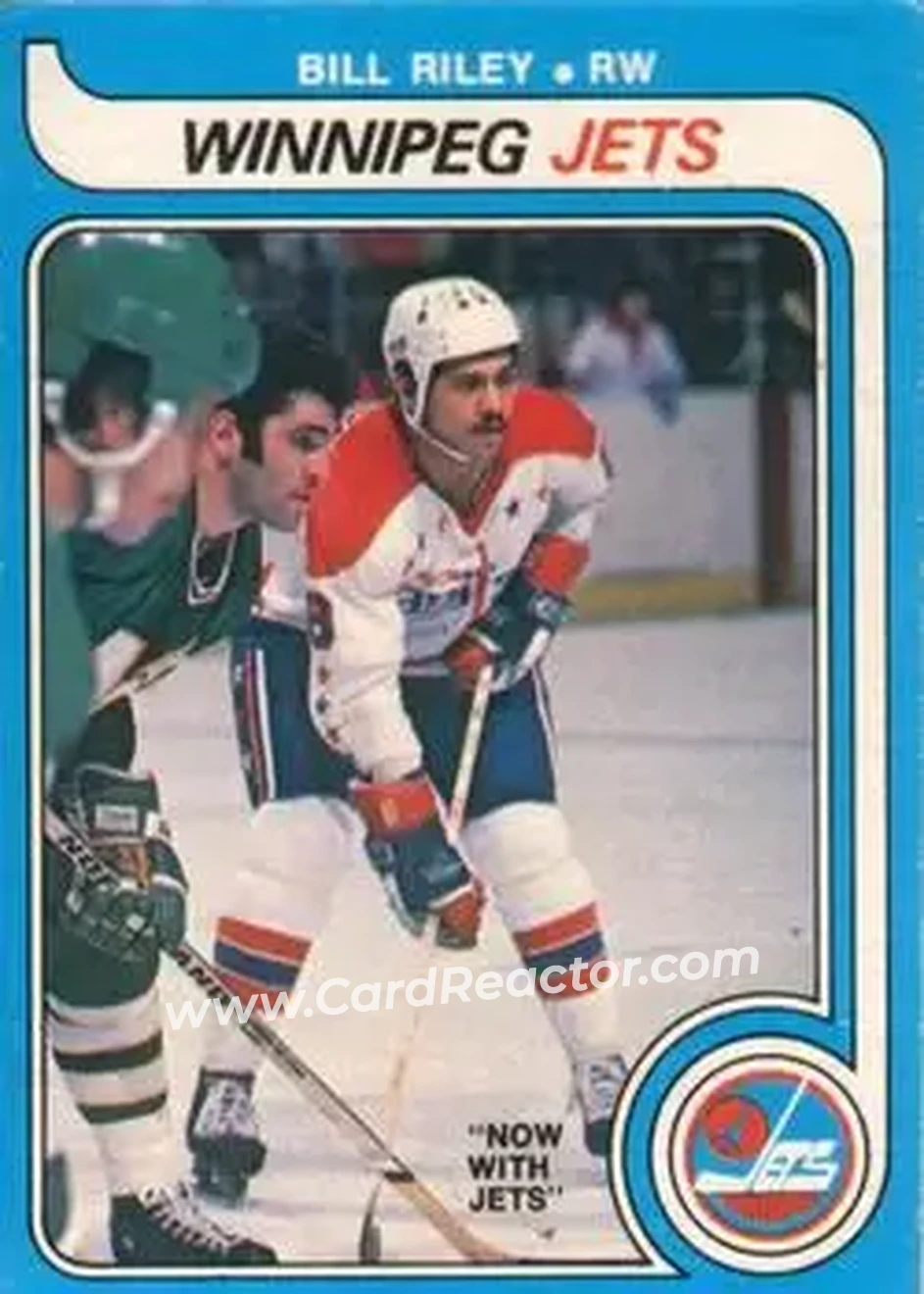 1979-80 O-Pee-Chee #303 - Bill Riley - Winnipeg Jets - Front