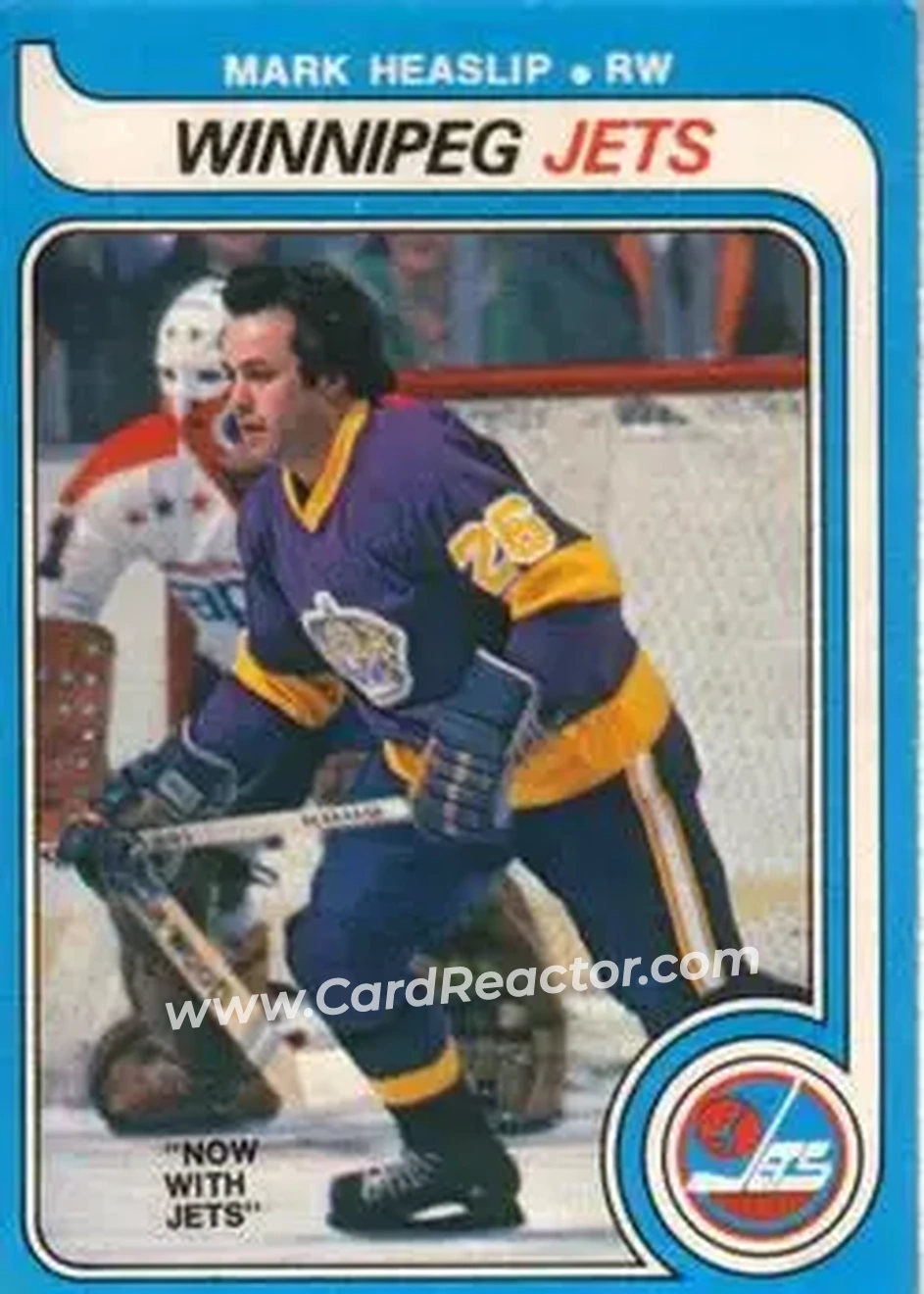 1979-80 O-Pee-Chee #320 - Mark Heaslip - Winnipeg Jets - Front