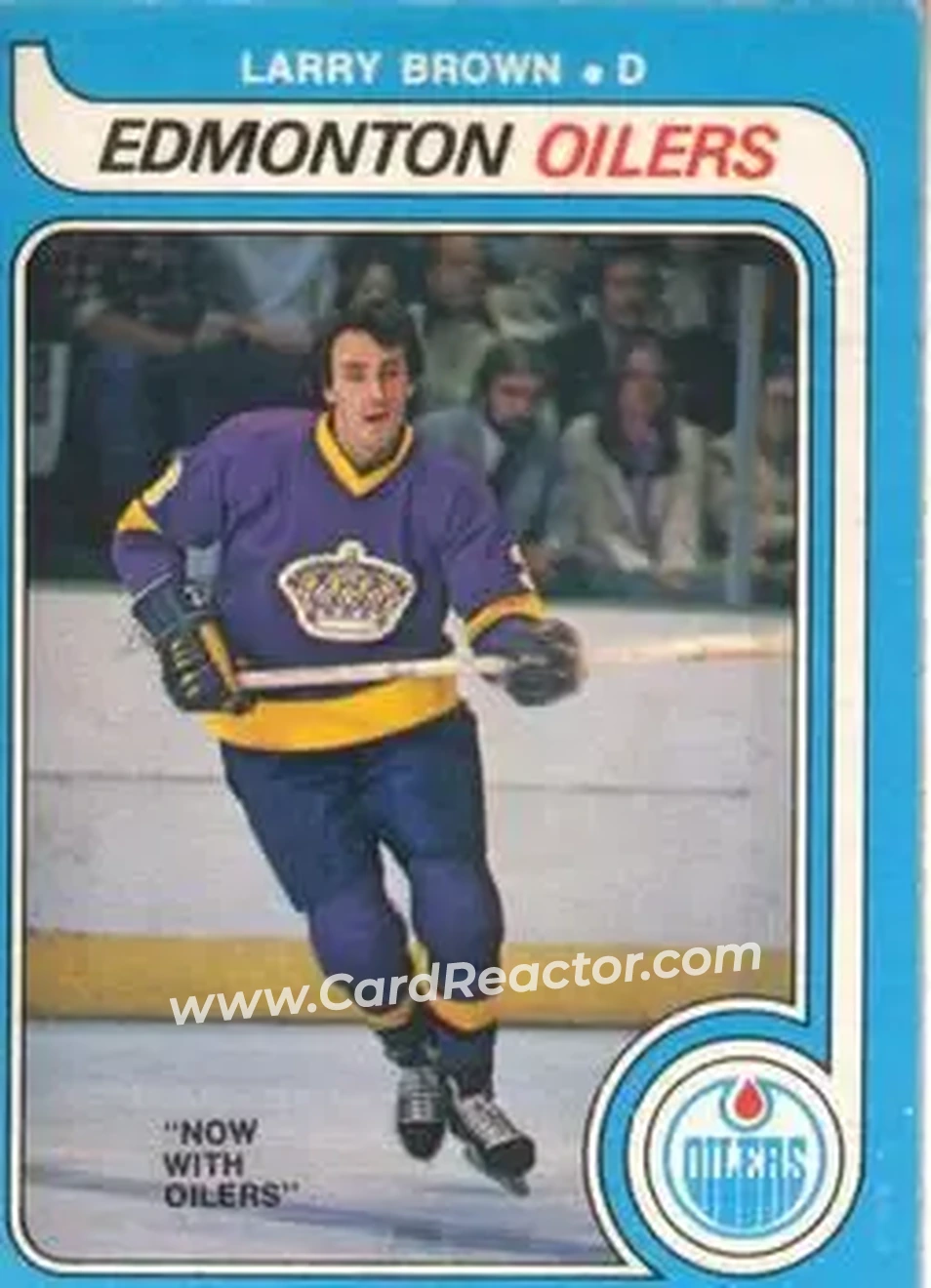 1979-80 O-Pee-Chee #323 - Larry Brown - Edmonton Oilers - Front