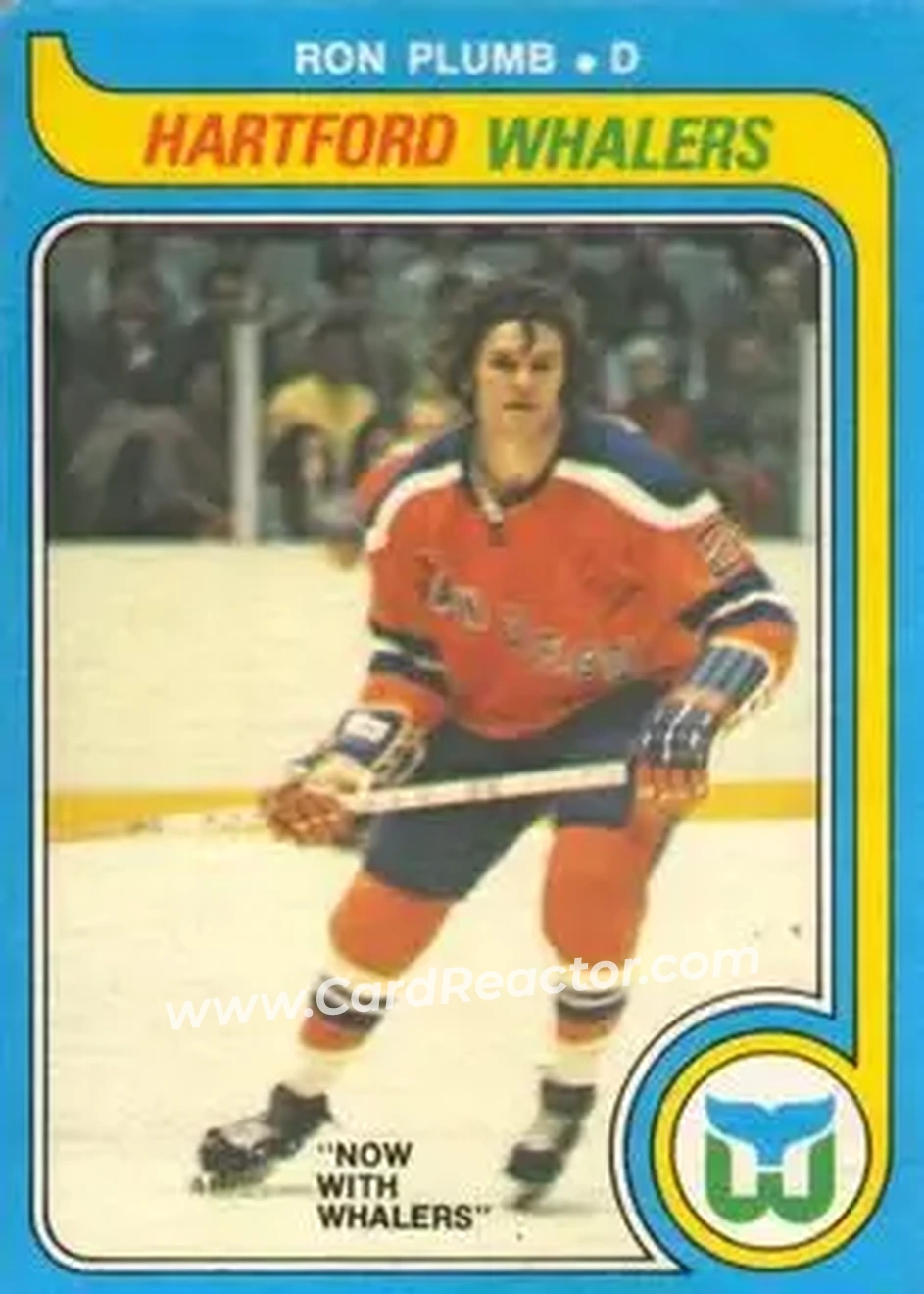 1979-80 O-Pee-Chee #328 - Ron Plumb - Hartford Whalers - Front