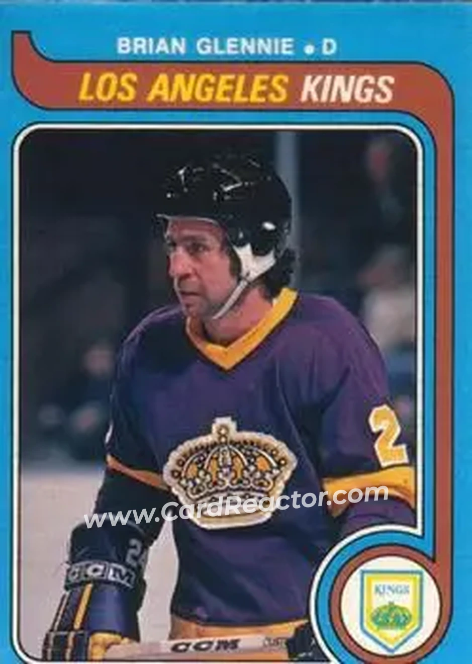 1979-80 O-Pee-Chee #341 - Brian Glennie - Los Angeles Kings - Front