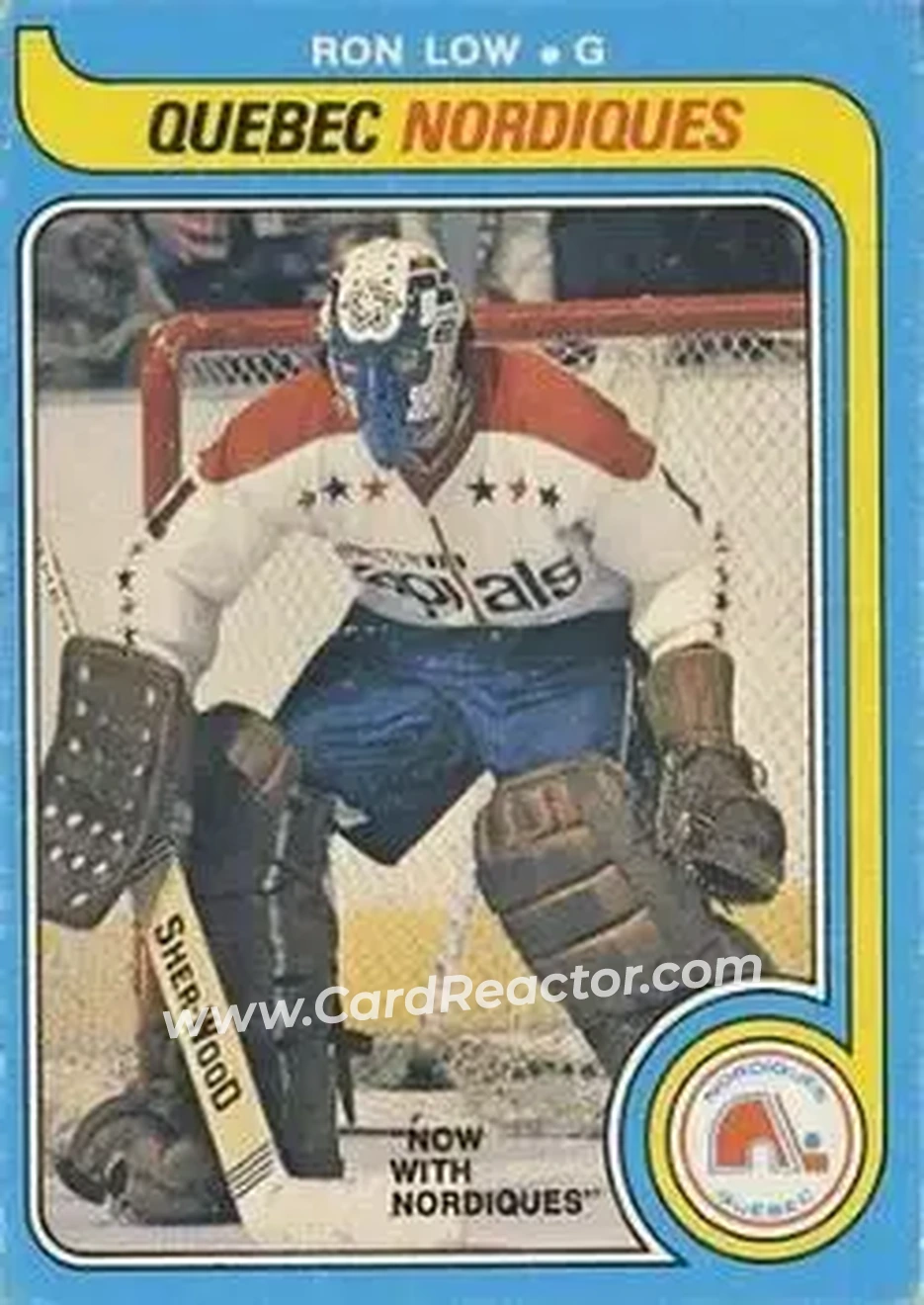 1979-80 O-Pee-Chee #348 - Ron Low - Quebec Nordiques - Front