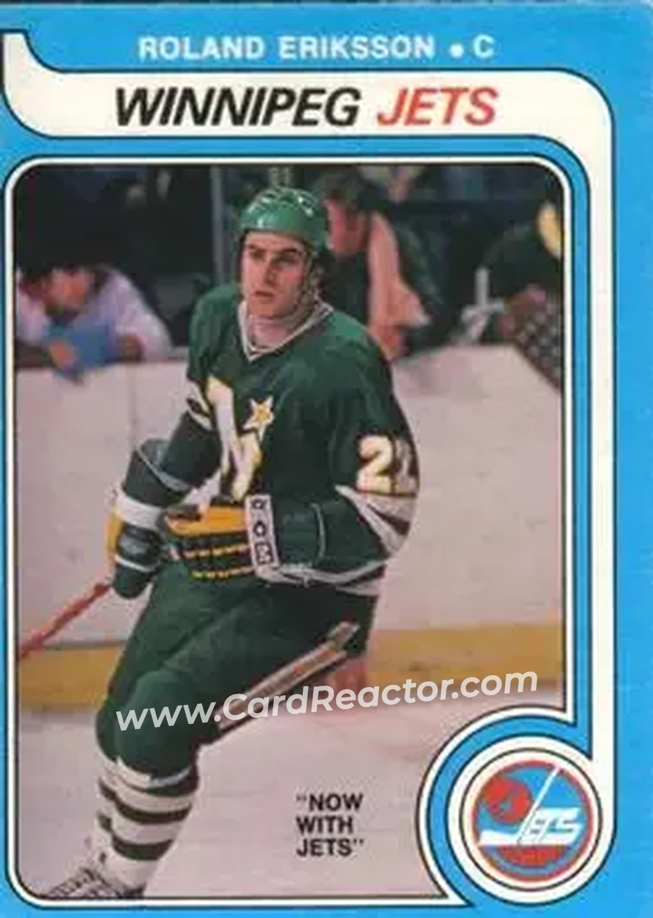 1979-80 O-Pee-Chee #350 - Roland Eriksson - Winnipeg Jets - Front