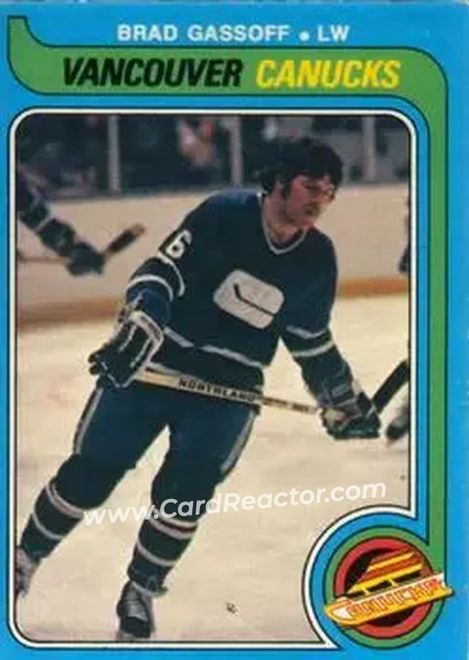 1979-80 O-Pee-Chee #353 - Brad Gassoff - Vancouver Canucks - Front