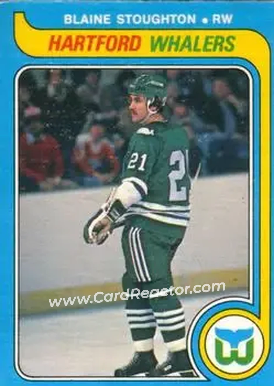 1979-80 O-Pee-Chee #356 - Blaine Stoughton - Hartford Whalers - Front
