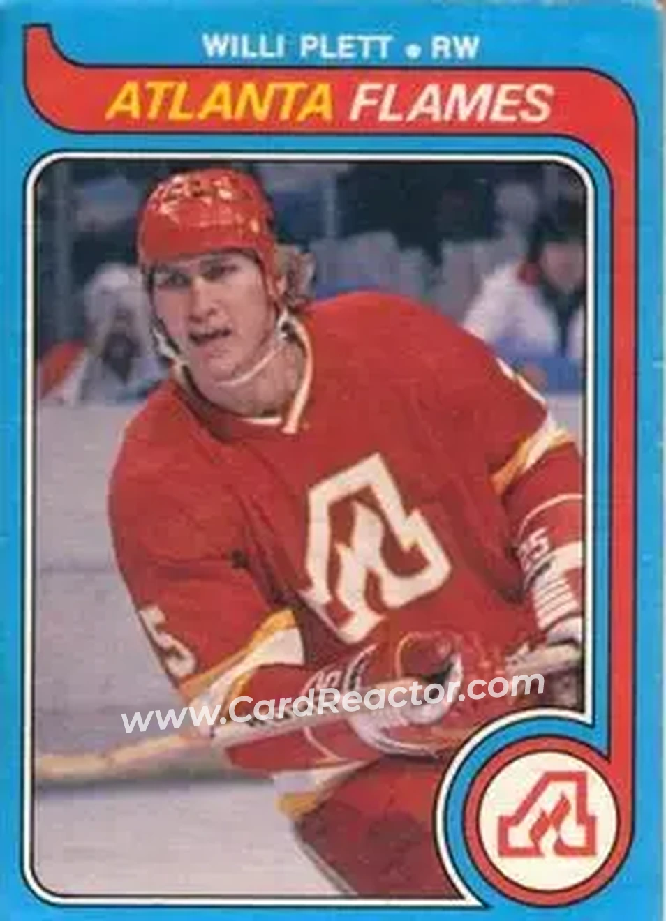 1979-80 O-Pee-Chee #382 - Willi Plett - Atlanta Flames - Front
