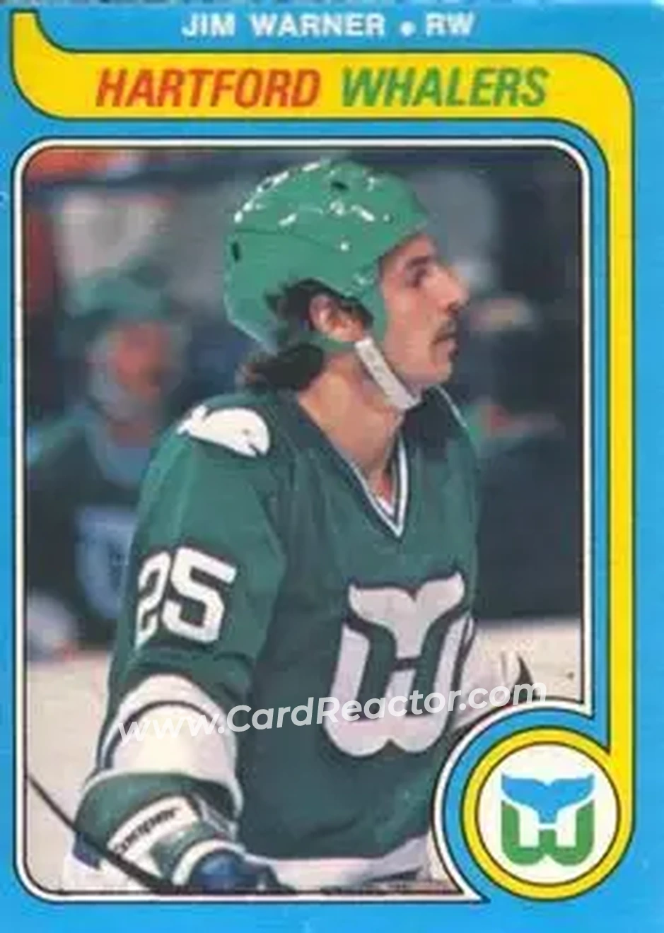 1979-80 O-Pee-Chee #384 - Jim Warner - Hartford Whalers - Front