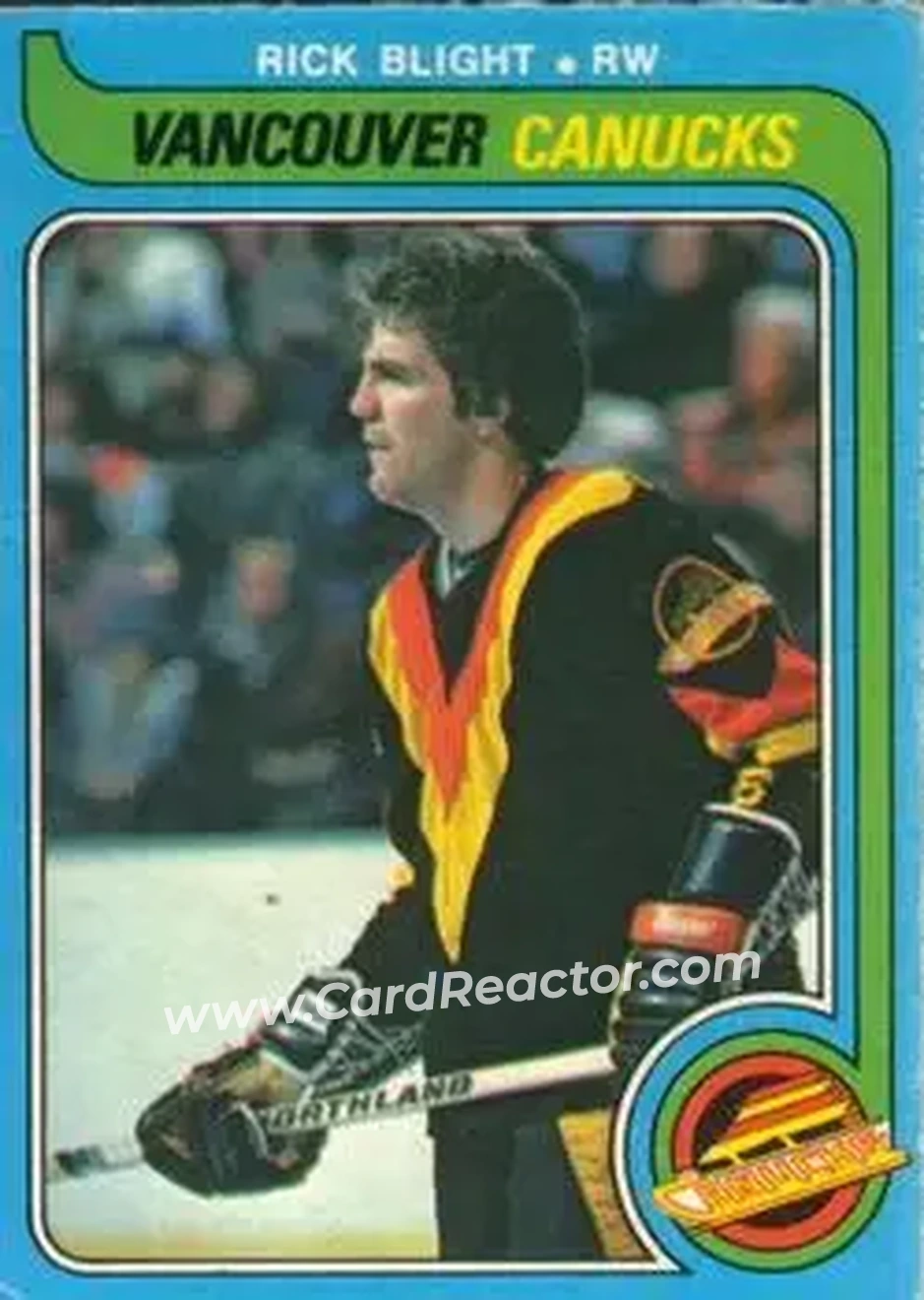 1979-80 O-Pee-Chee #395 - Rick Blight - Vancouver Canucks - Front