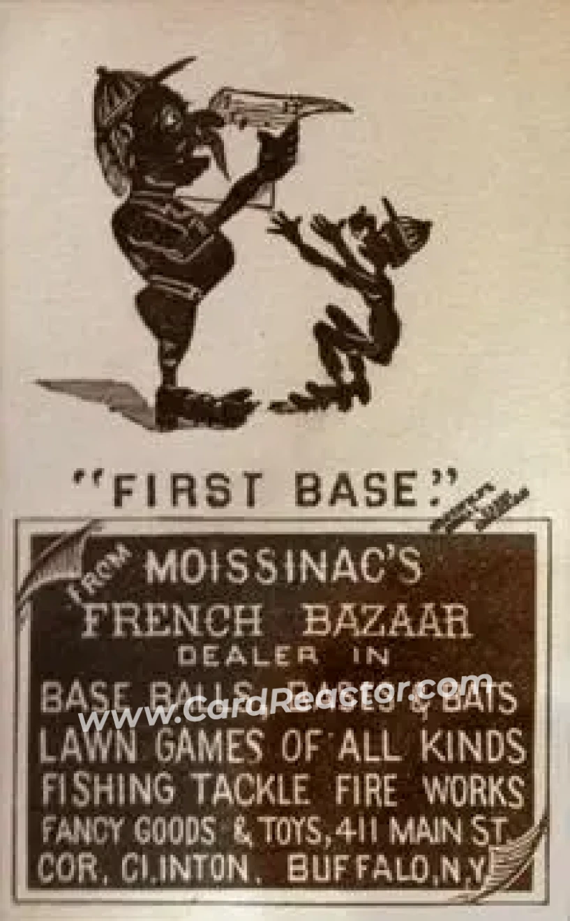 1880 C. C. Penfold's Comical Cards Series Baseball Comics (H804-40) #NNO - Card NNO - Front 1880 C. C. Penfold's Comical Cards Series Baseball Comics (H804-40) #NNO - Card NNO - Front