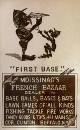 1880 C. C. Penfold's Comical Cards Series Baseball Comics (H804-40) #NNO - Card NNO