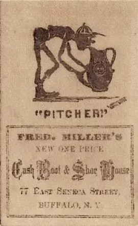 1880 C. C. Penfold's Comical Cards Series Baseball Comics (H804-40) #NNO - Card NNO